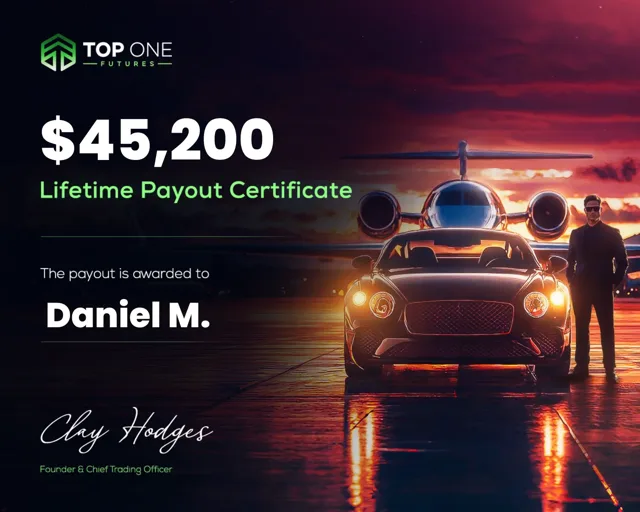 Daniel M. lifetime payout certificate, $45,200