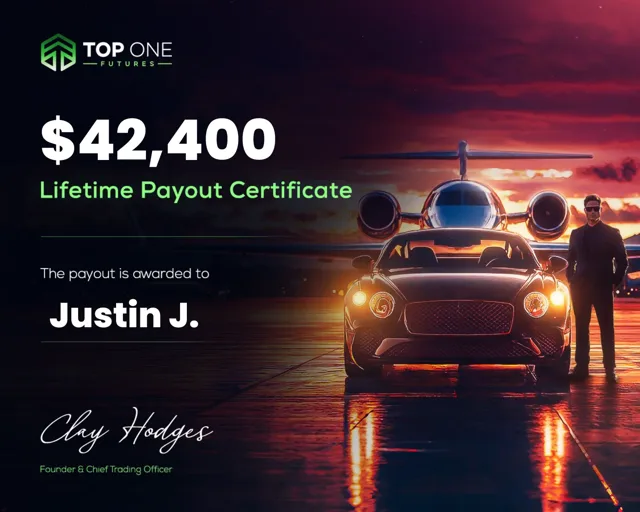 Justin J. lifetime payout certificate, $42,400