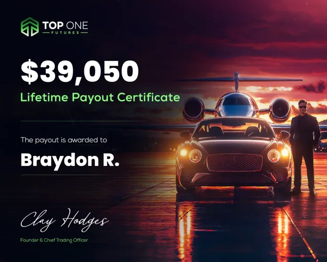 Braydon R. lifetime payout certificate, $39,050